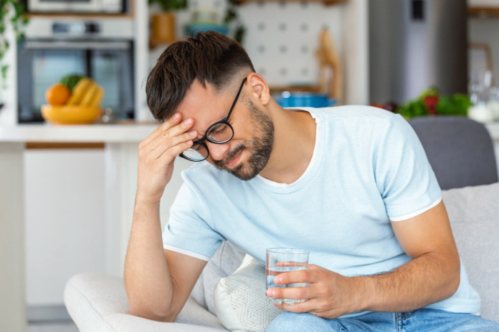 Ein Mann leidet unter TSS aufgrund eines geschwächten Immunsystems