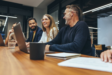Arbeitskollegen in einem Meeting