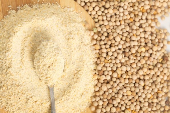 Gemahlene Erbseinproteine als Fleischersatz