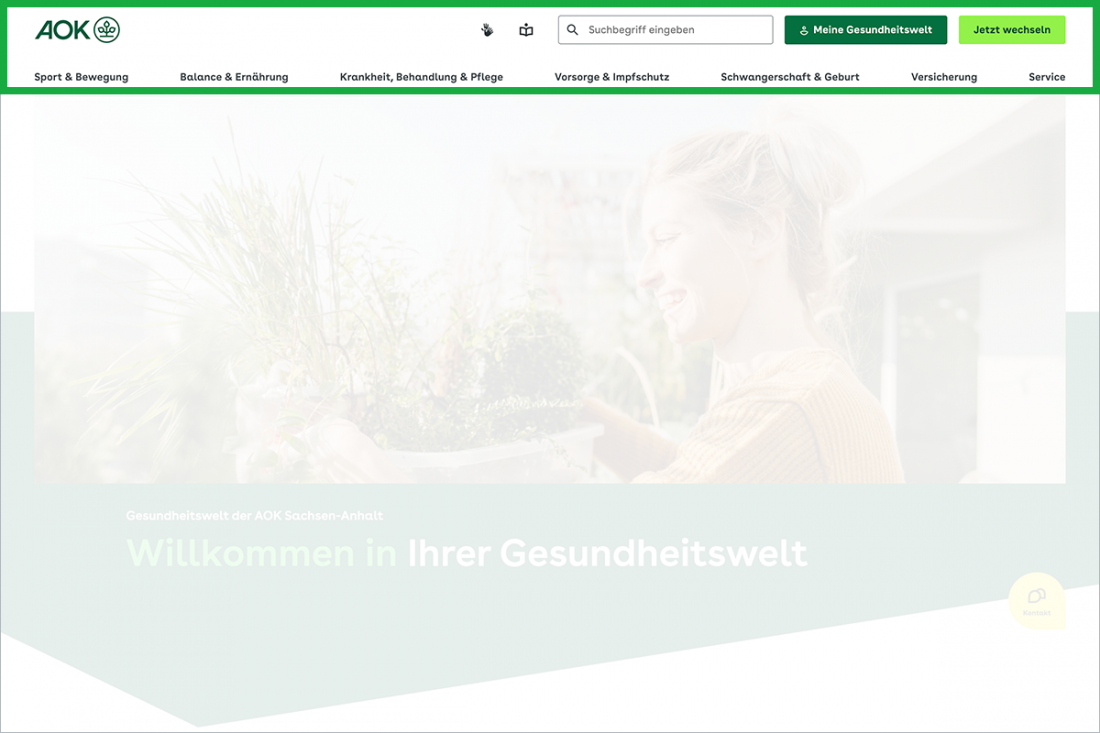 Header dieser Website