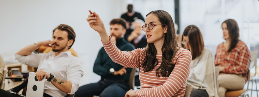 Teilnehmer eines Workshops auf dem Gesundheitserlebnistag