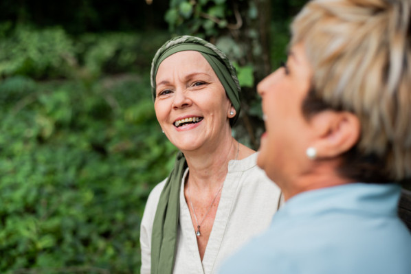 A woman cancer patient