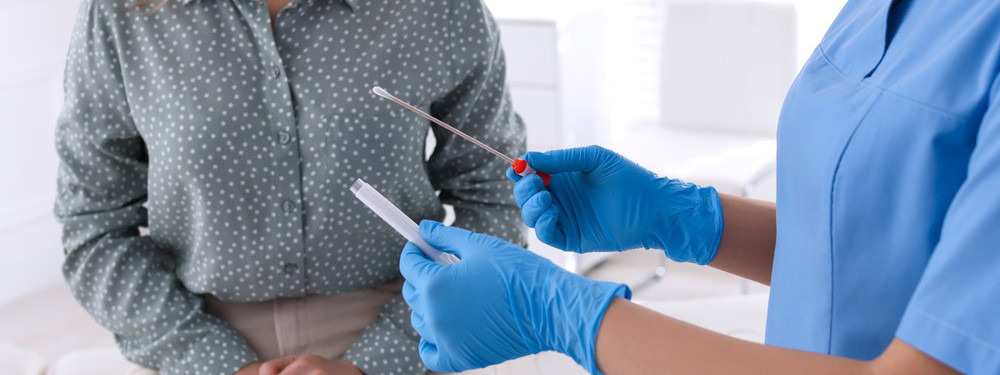 Ein Test auf Geschlechtskrankheiten wird durchgeführt